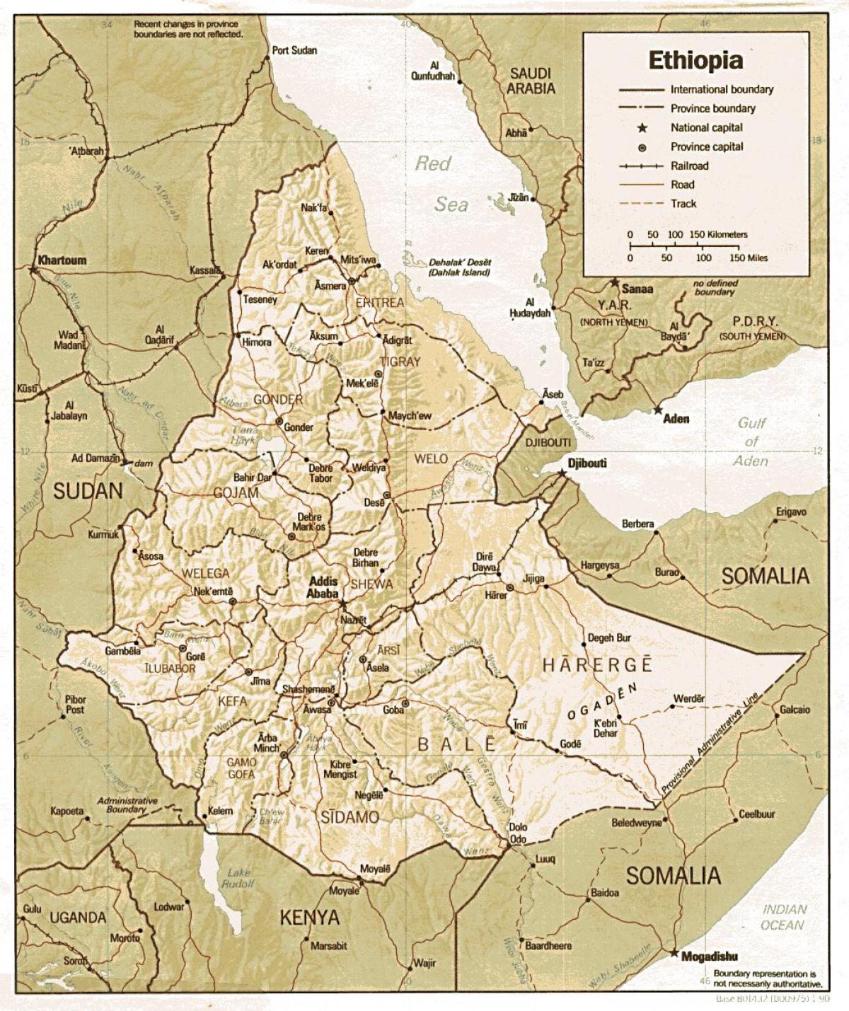 老埃塞俄比亚地图