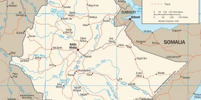 埃塞俄比亚公路网地图