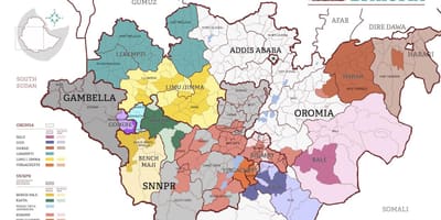 地图，埃塞俄比亚咖啡
