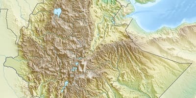 地图，埃塞俄比亚山脉