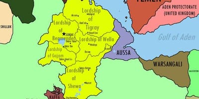 地图，埃塞俄比亚帝国
